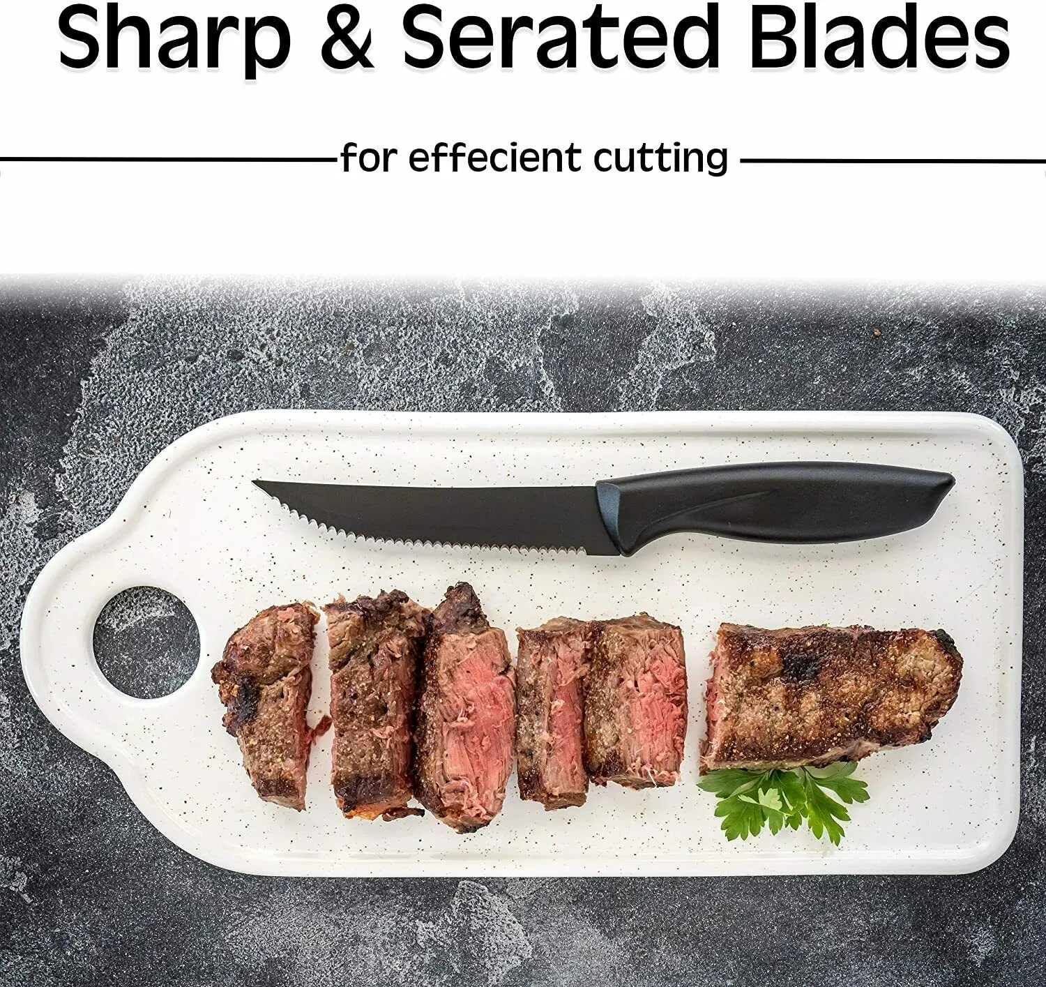 Professional Stainless Steel Knife Set of 8 Steak Sharp Chef Knives