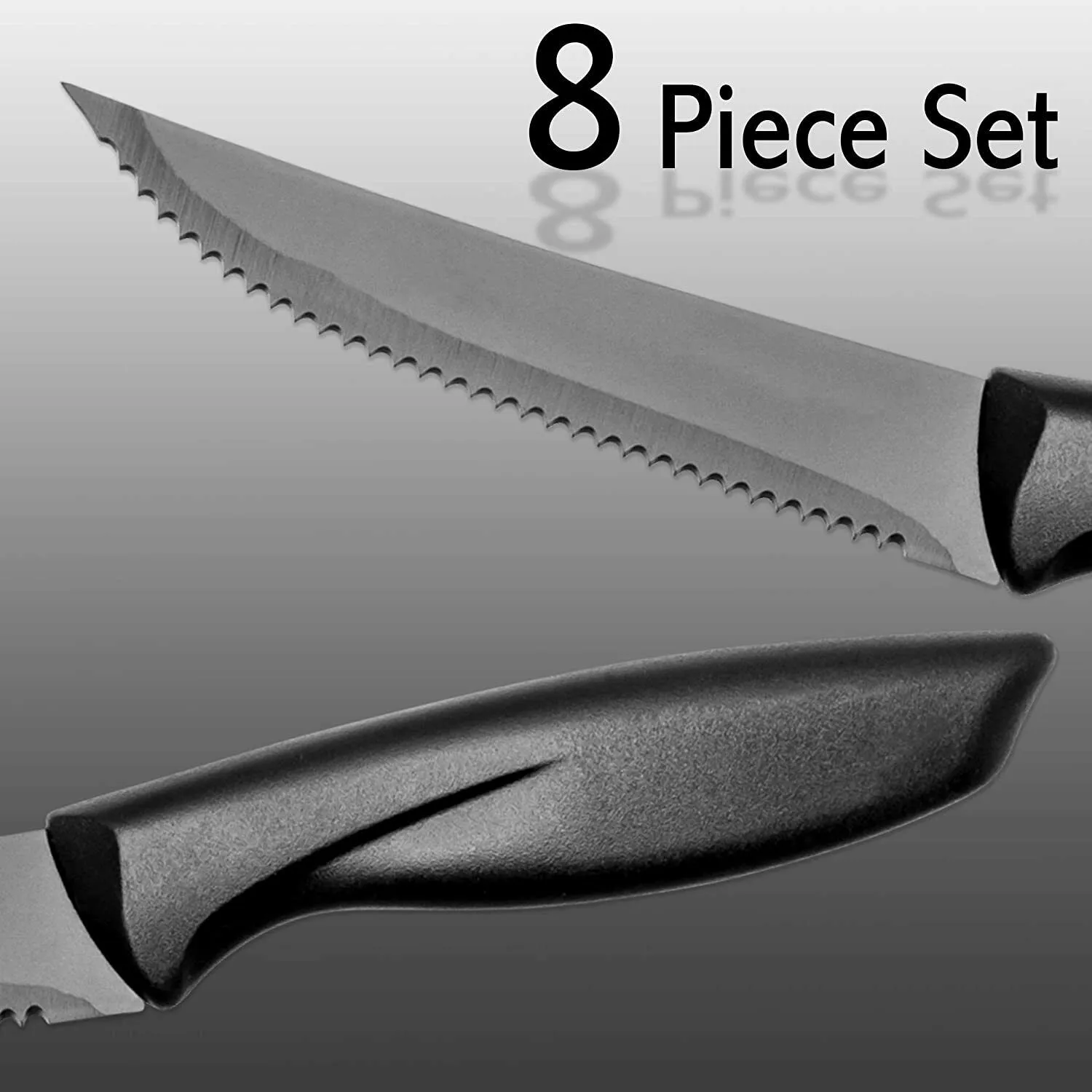 Professional Stainless Steel Knife Set of 8 Steak Sharp Chef Knives