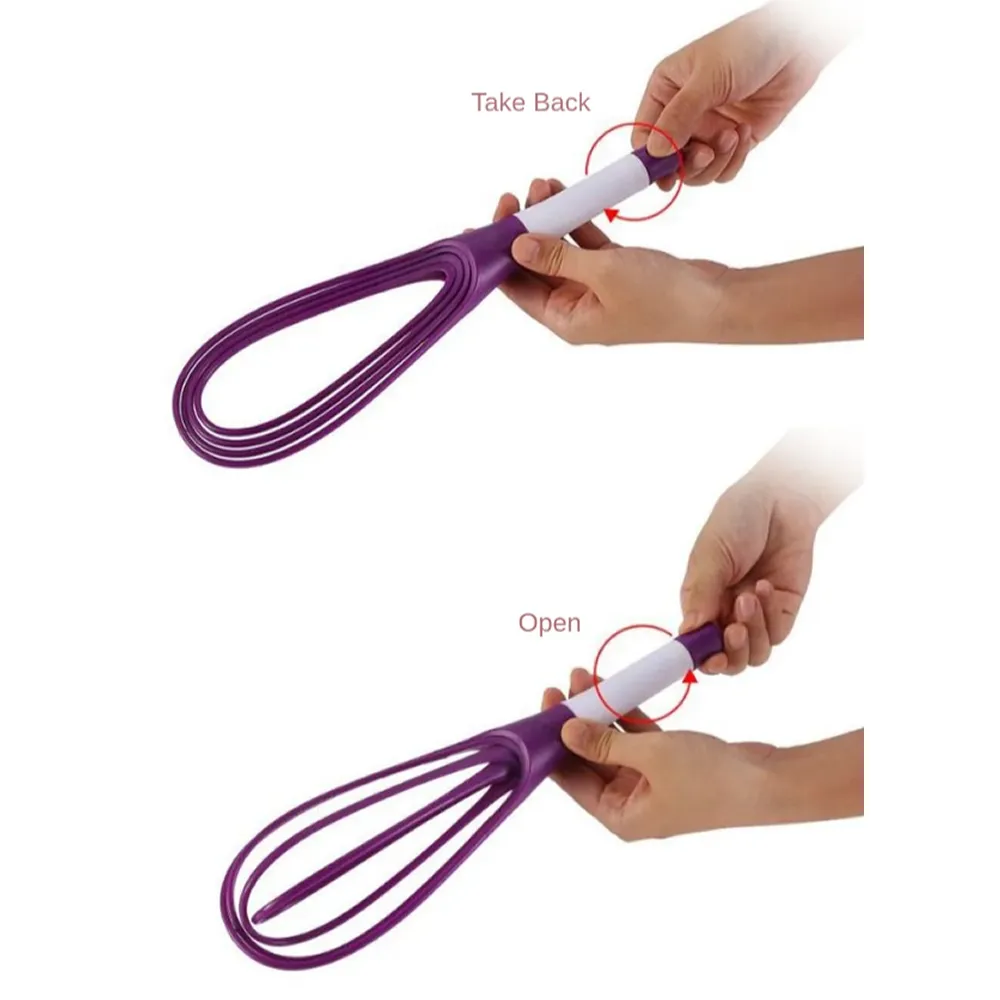 Rotating Heat Resistant Silicone Egg Whisk Ib-128