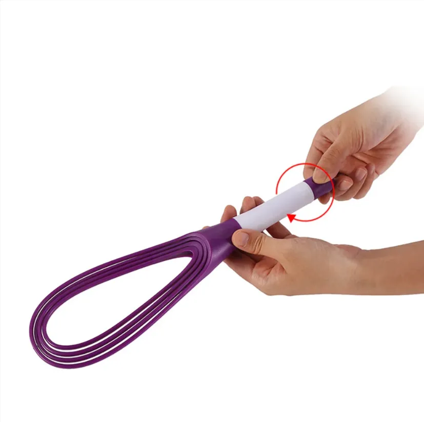 Rotating Heat Resistant Silicone Egg Whisk Ib-128