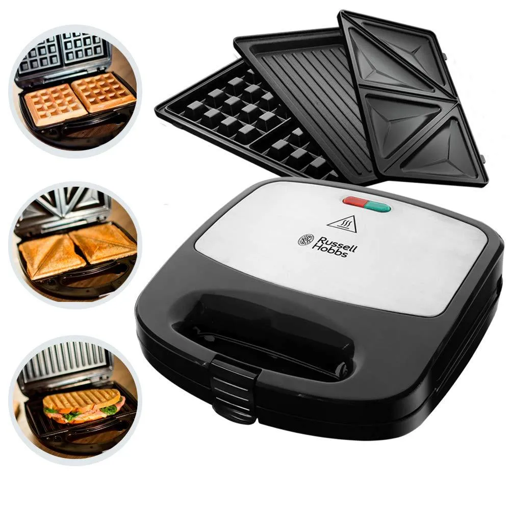 Russell Hobbs  3 IN 1  Sandwich Maker Removeable plates RH24540