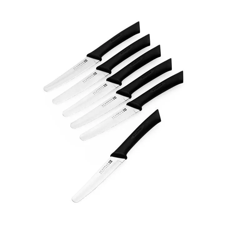 Scanpan Spectrum Steak Knife Set 6 Piece Black