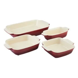 Signature Smart-Stacking Ceramic Bakeware Set, 4-Pc