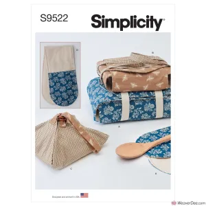 Simplicity Pattern S9522 Casserole Carriers, Pie Holder & Double Oven Mitt