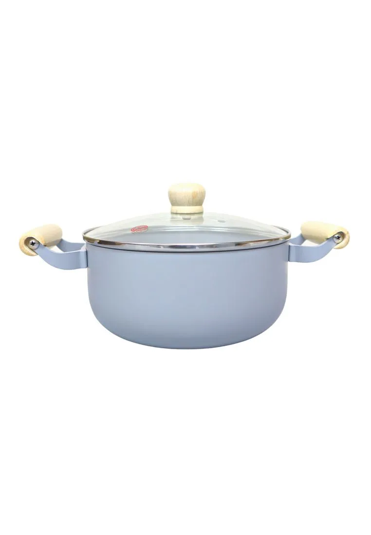 Slique Minimal Collection Ceramic Dutch Oven - Gray