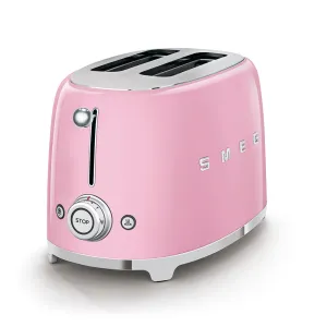 Smeg 50's Retro Style 2 Slice Toaster | Pink