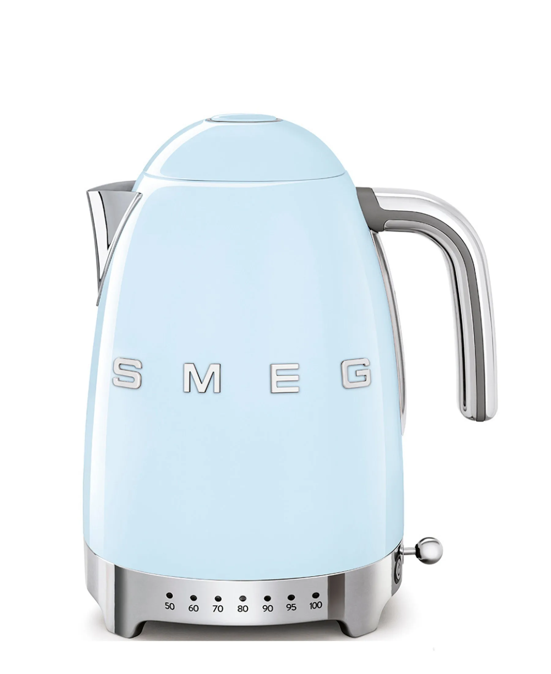 Smeg Retro 4 Slice Square Toaster & Variable Kettle Combo - Blue