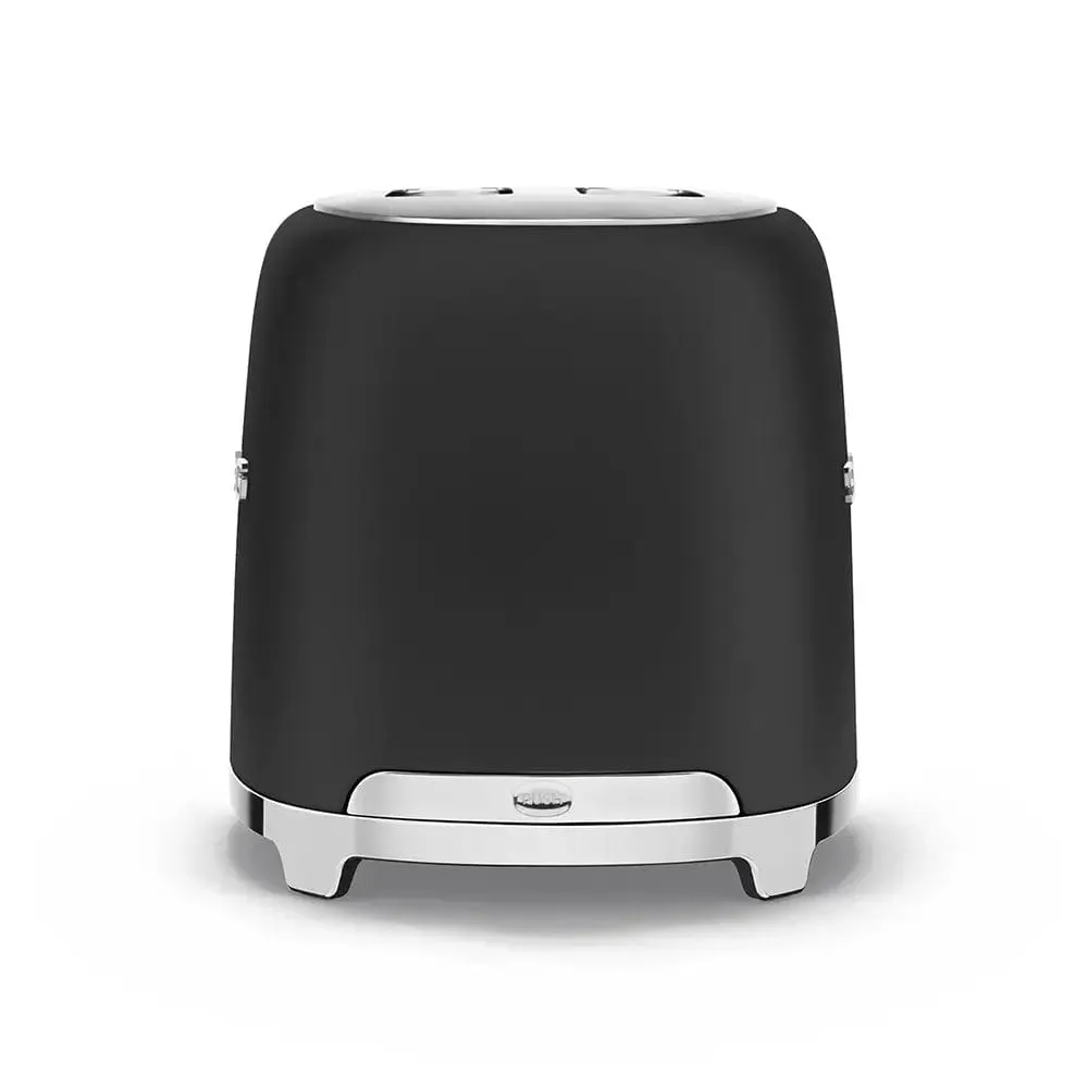 SMEG TSF01BLMUK Retro Style 2-Slice Toaster - Matte Black