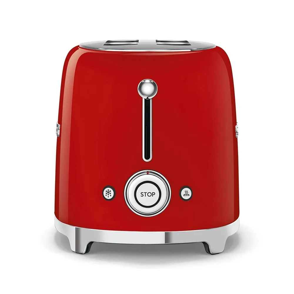 SMEG TSF01RDUK Retro Style 2-Slice Toaster - Red