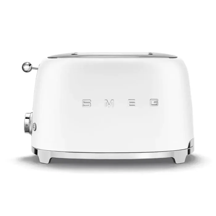 SMEG TSF01WHMUK Retro Style 2-Slice Toaster - Matte White