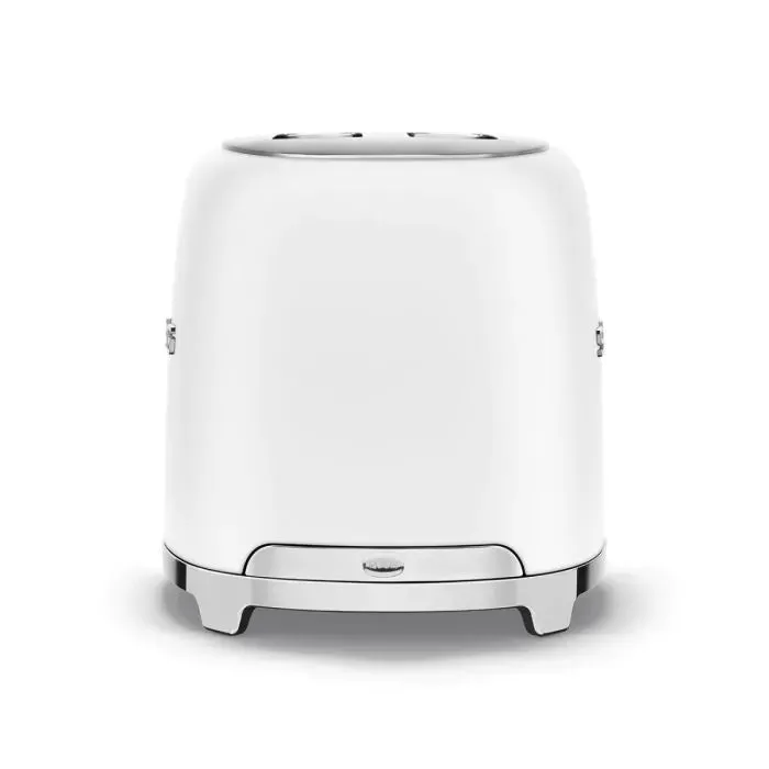 SMEG TSF01WHMUK Retro Style 2-Slice Toaster - Matte White