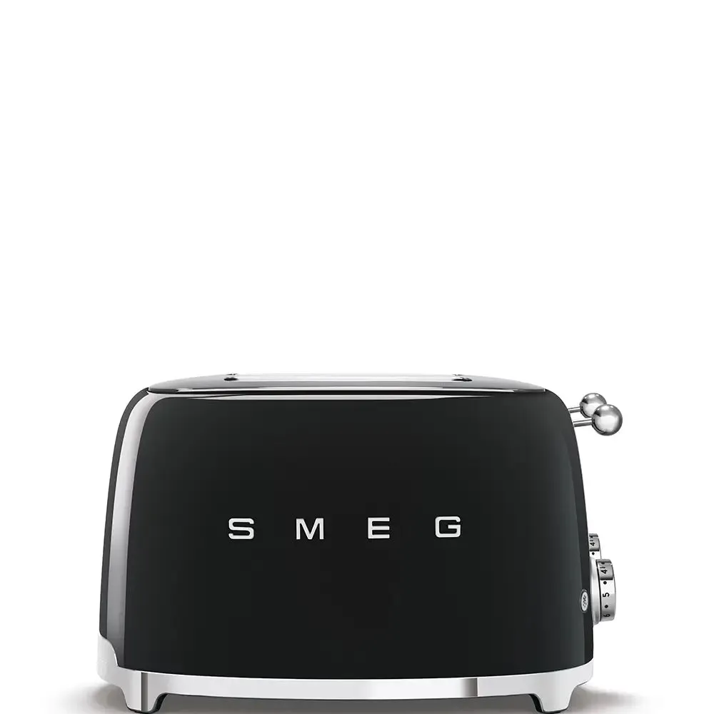 Smeg TSF03BLUK Retro Style 4-Slice Toaster - Gloss Black