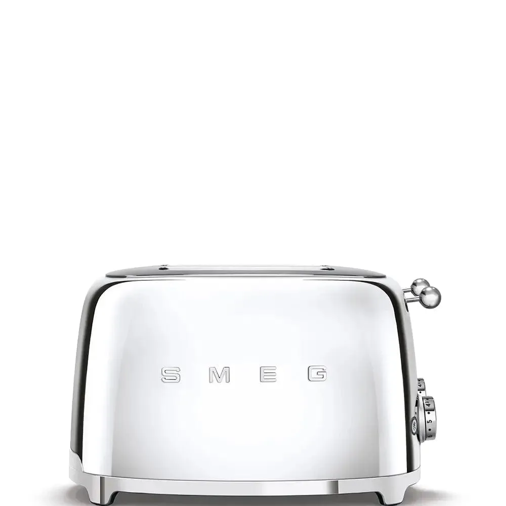 Smeg TSF03SSUK Retro Style 4-Slice Toaster - Stainless Steel