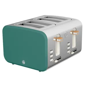 Swan 4-Slice Green Nordic Toaster