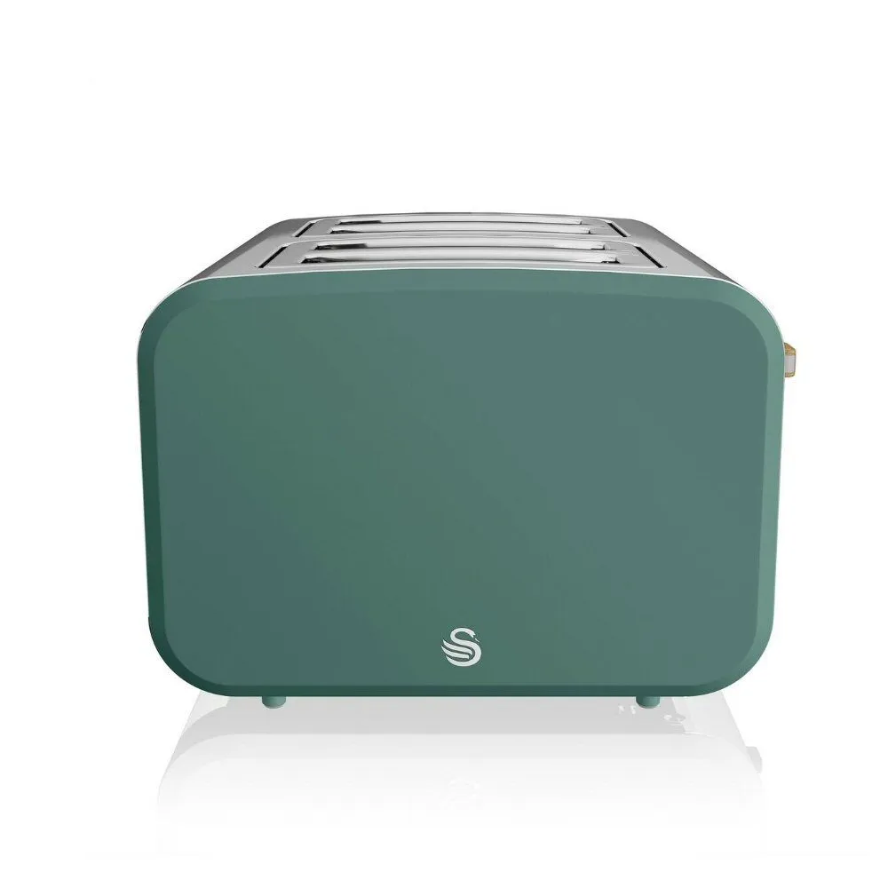 Swan 4-Slice Green Nordic Toaster