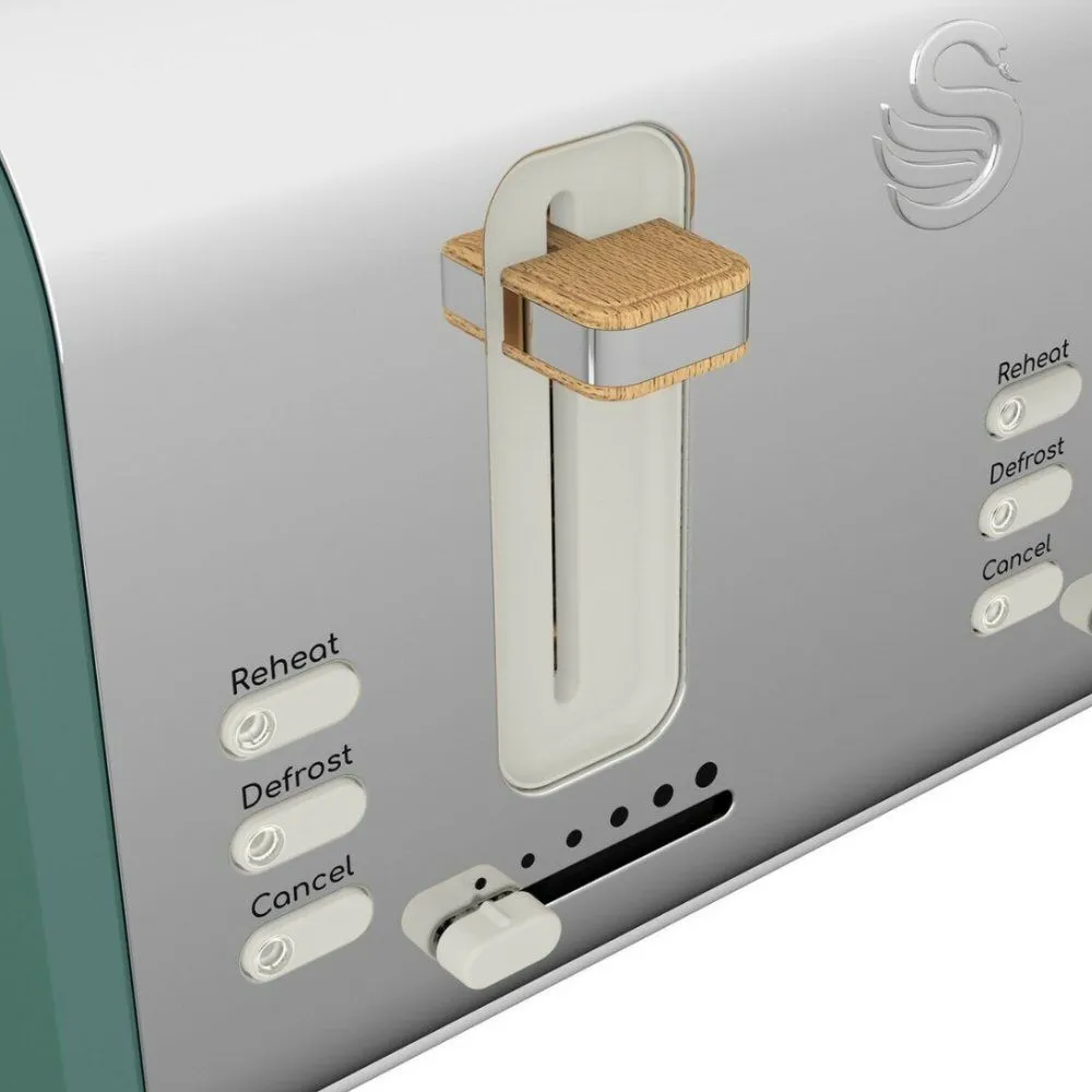 Swan 4-Slice Green Nordic Toaster