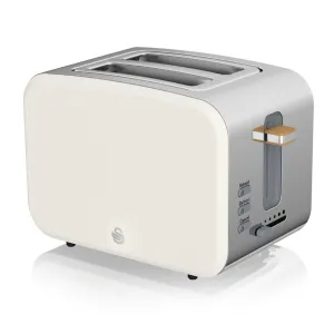 Swan White 2 Slice Nordic Style Toaster