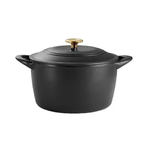 Tramontina Enameled Cast Iron 7-quart Dutch Oven - Satib Black