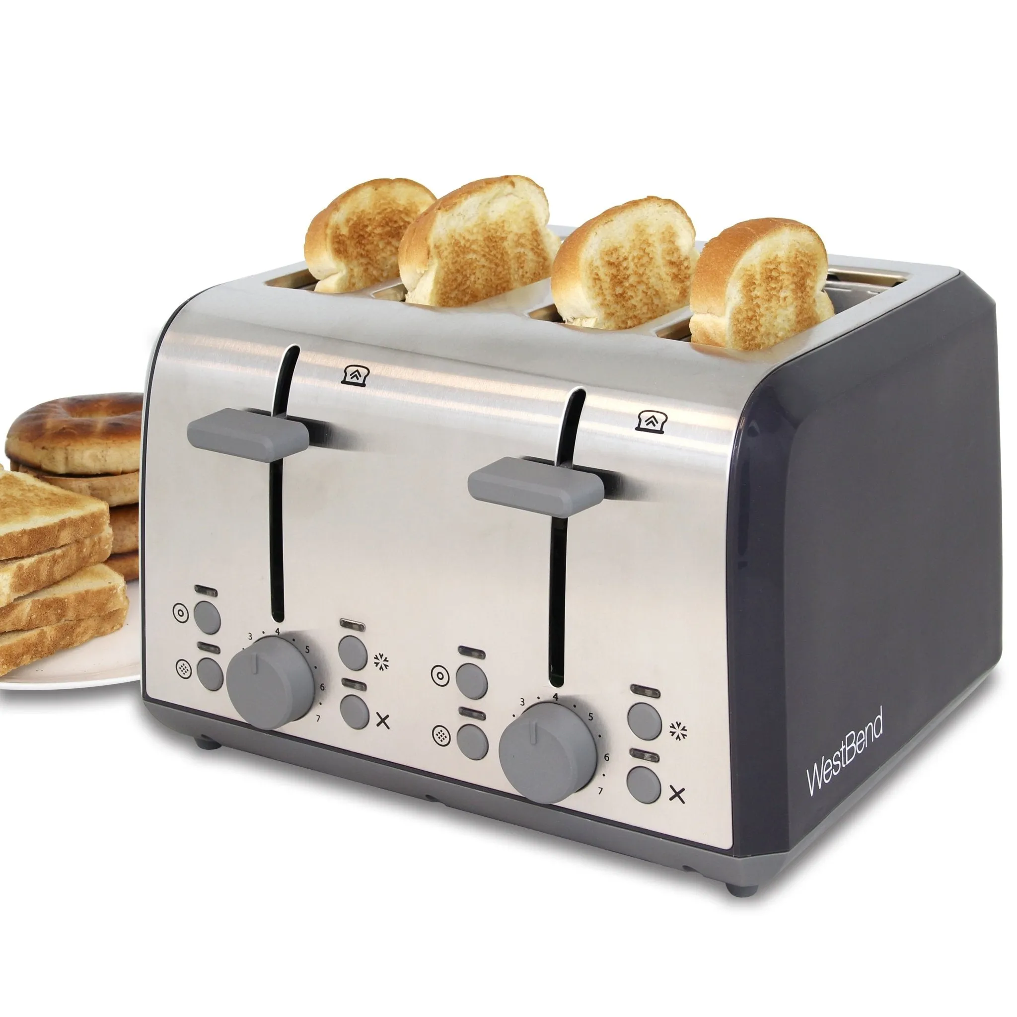 West Bend 4-Slice Toaster with Auto-Shut-Off