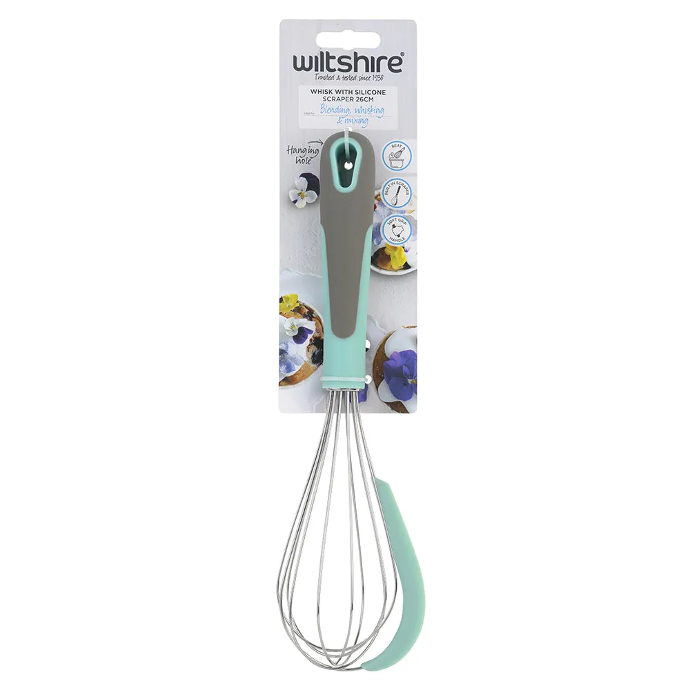 Whisk With Silicone Scraper 26cm