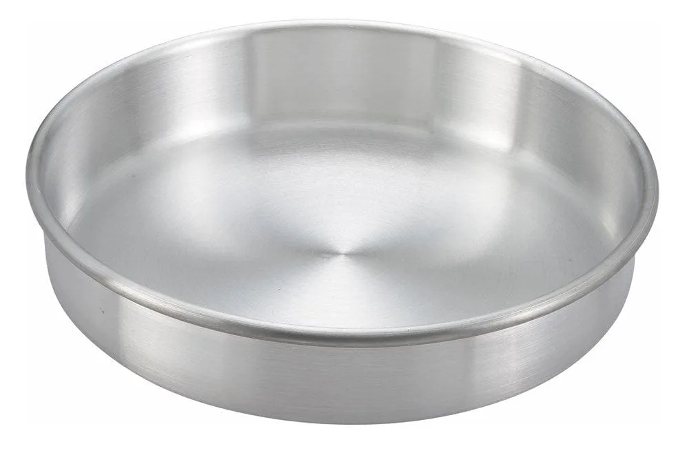 Winco ACP092 Round Aluminum Cake Pan 9 Inch x 2 Inch for Perfect Baking Results | Denson CFE