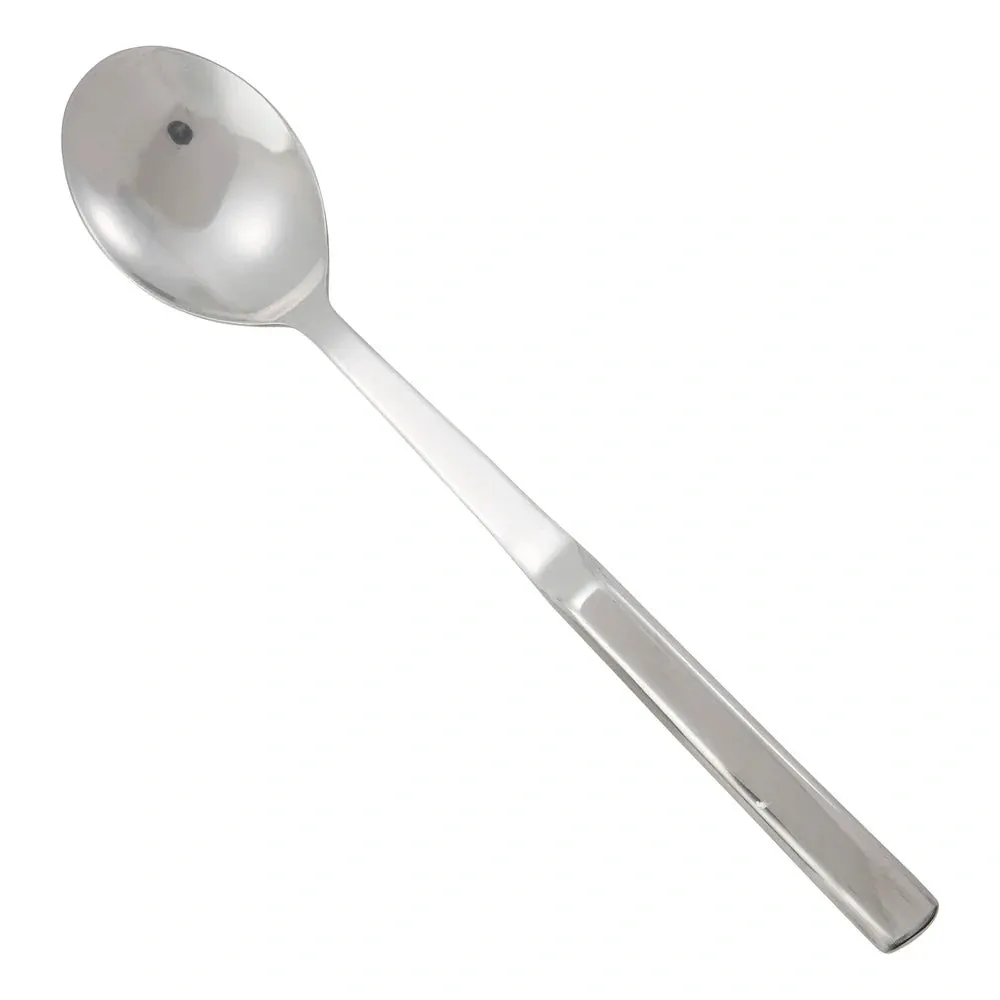 Winco BW-SS1 11-3/4" Solid Spoon, Hollow Handle, Stainless Steel