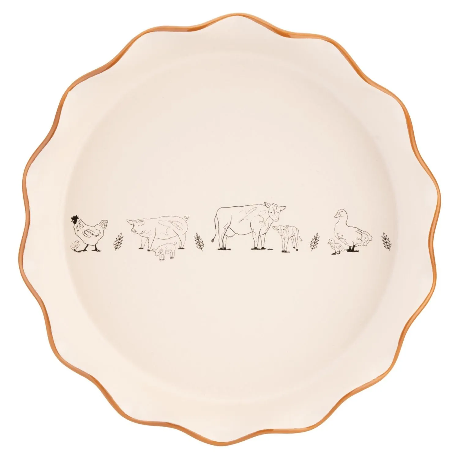 Woodbury Lane Fluted Pie Dish