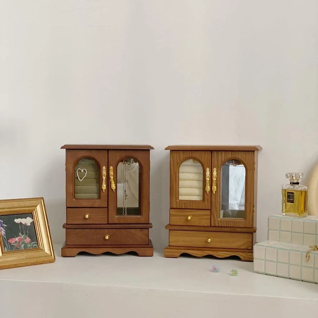 Wooden Jewelry Storage Cabinet