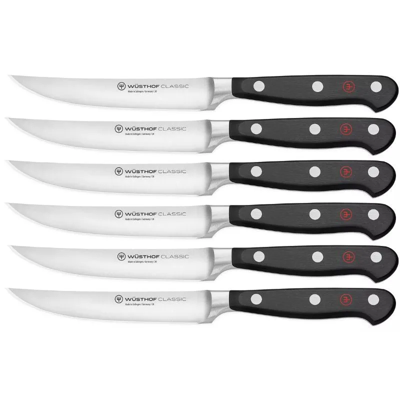 Wusthof Classic Steak Knife 6 Piece Set 12cm