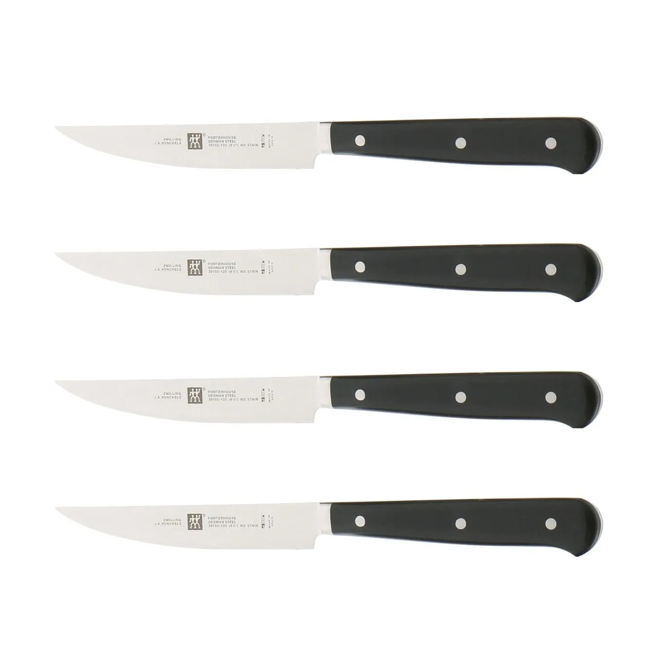 Zwilling 4-Piece Porterhouse Steak Knife Set w/ Beechwood Box